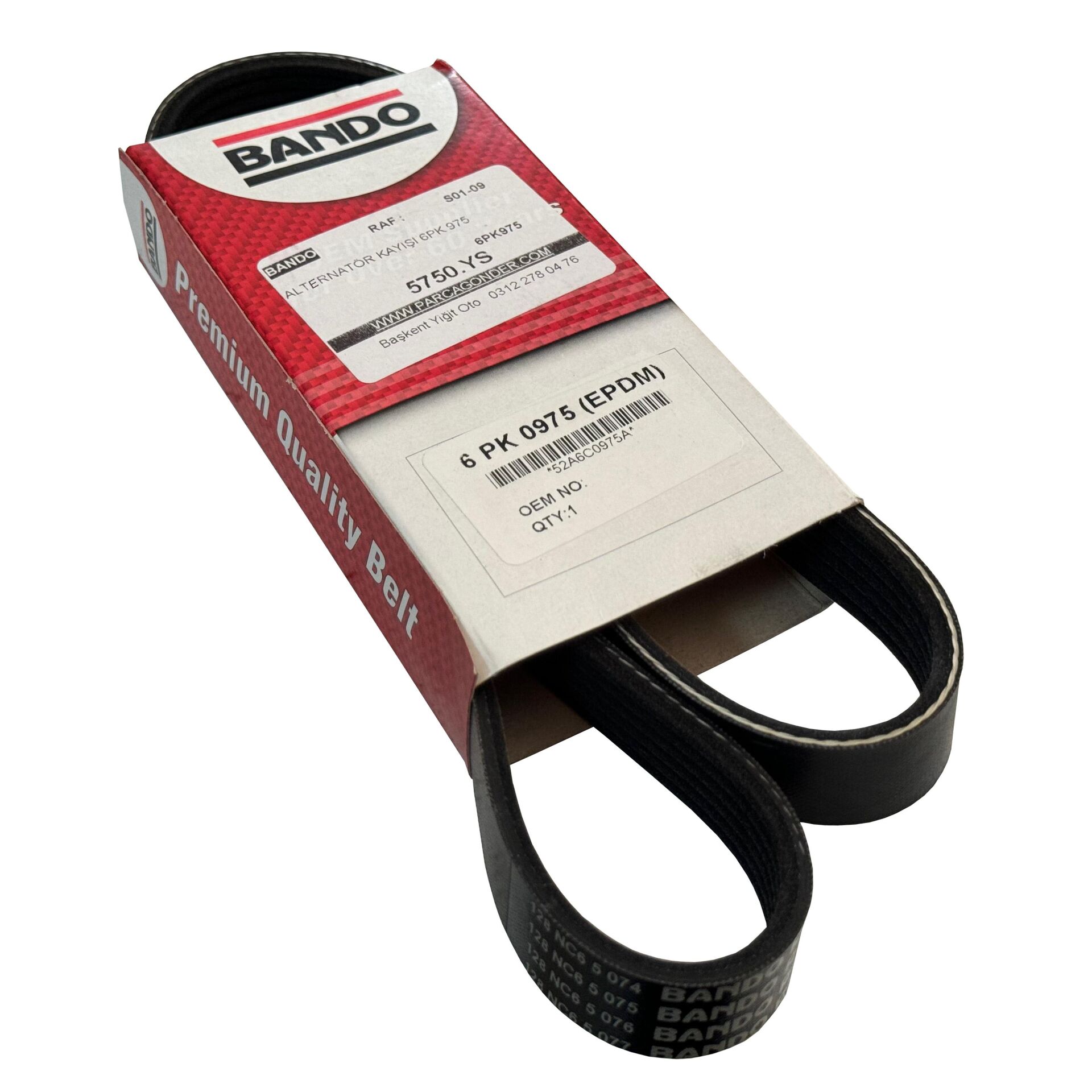 Citroen C4 Picasso Alternatör V Kayışı 6PK976 Bando 5750.YS