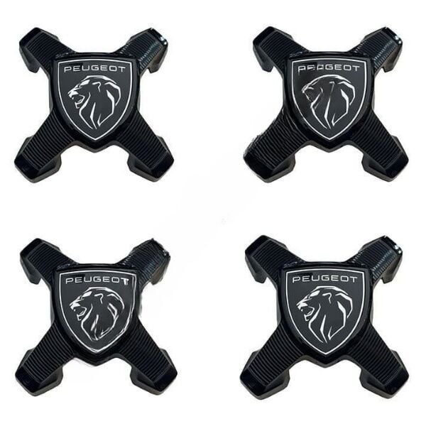 Yeni Peugeot 4\'Lü Jant Göbeği Black Orbitale Orijinal 1692632880