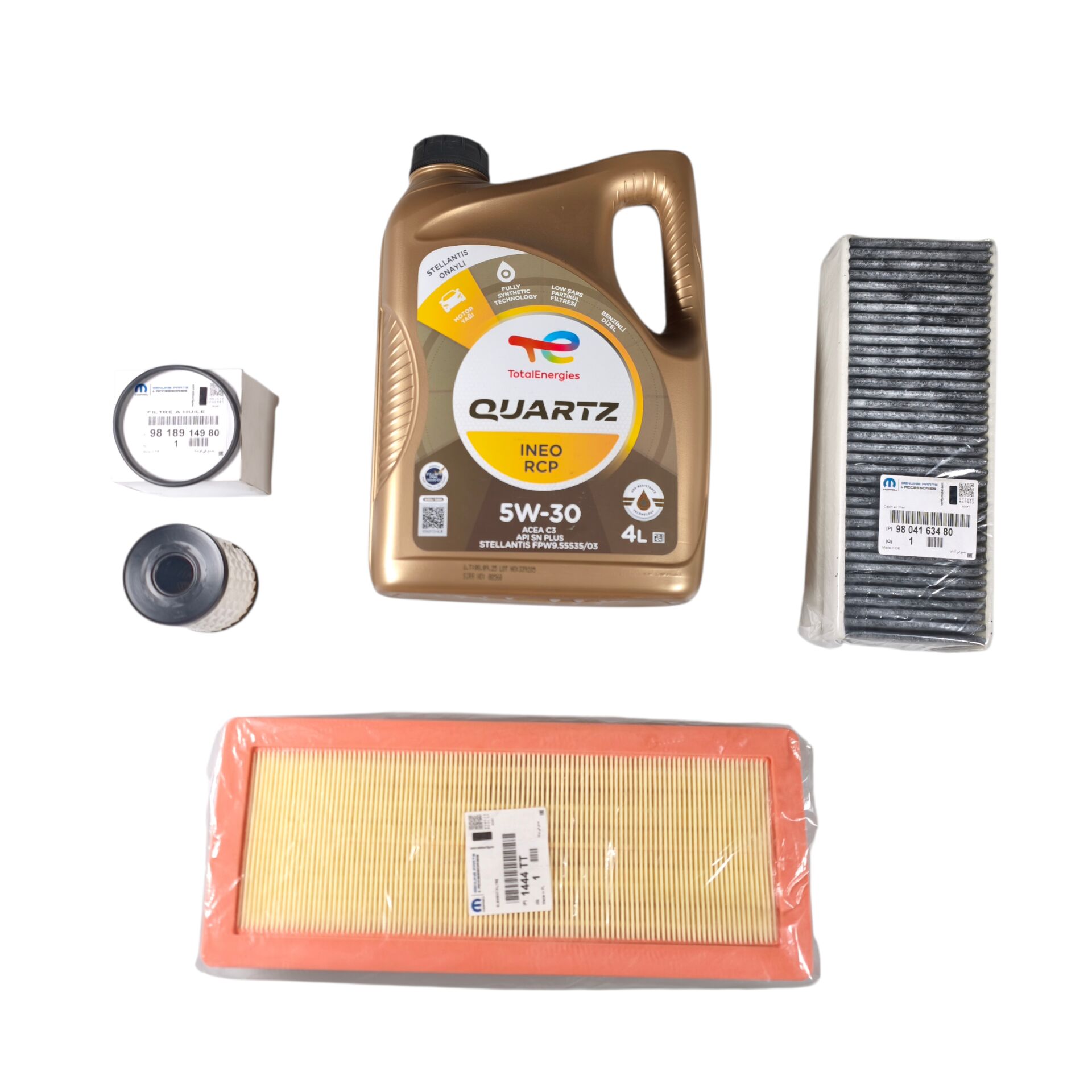 Peugeot 308 T9 1.6 Thp Motor Yağı Ve Filtre Bakım Seti