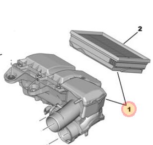 Peugeot 2008 A94F 1.5 BlueHdı Hava Filtre Kutusu PSA Orijinal 9828002080