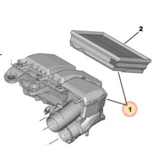 Peugeot Expert4 1.5 BlueHdı Hava Filtre Kutusu PSA Orijinal 9828002080