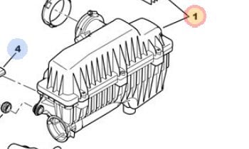 Peugeot 206 1.4 16V Benzinli Hava Filtre Kutusu PSA Orijinal 1420.P7