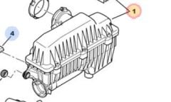 Peugeot 307 Restyl 1.4 16V Benzinli Hava Filtre Kutusu PSA Orijinal 1420.P7